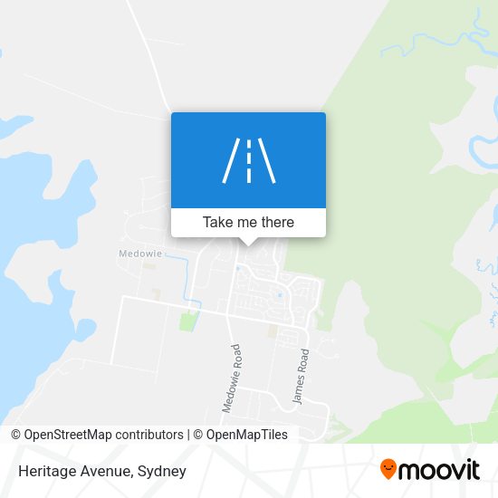 Heritage Avenue map