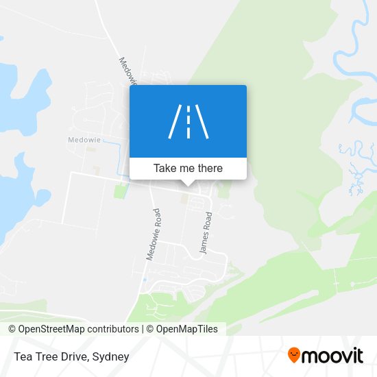 Tea Tree Drive map
