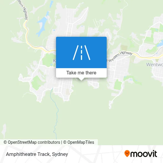 Mapa Amphitheatre Track