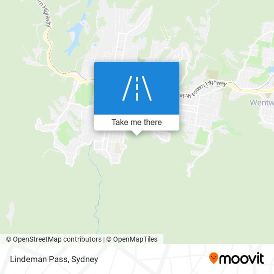 Lindeman Pass map