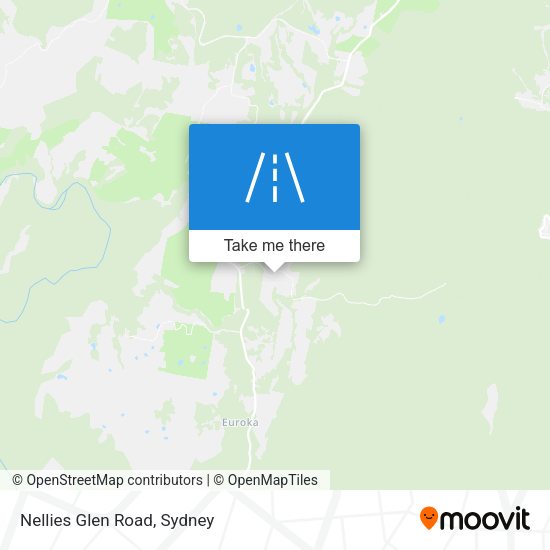 Nellies Glen Road map