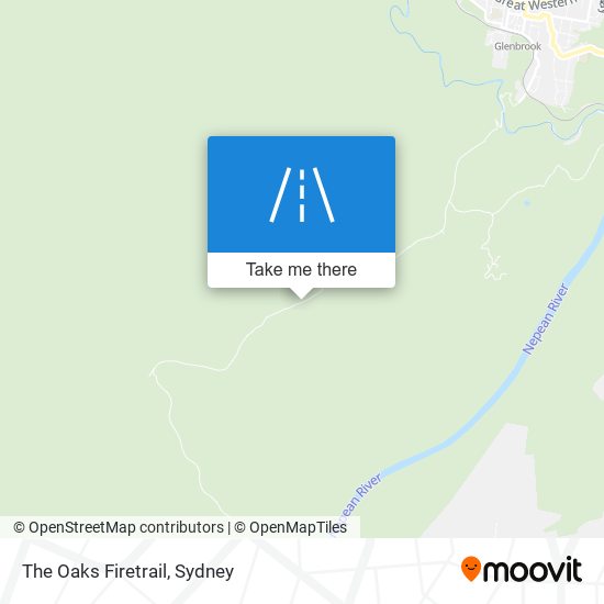 The Oaks Firetrail map