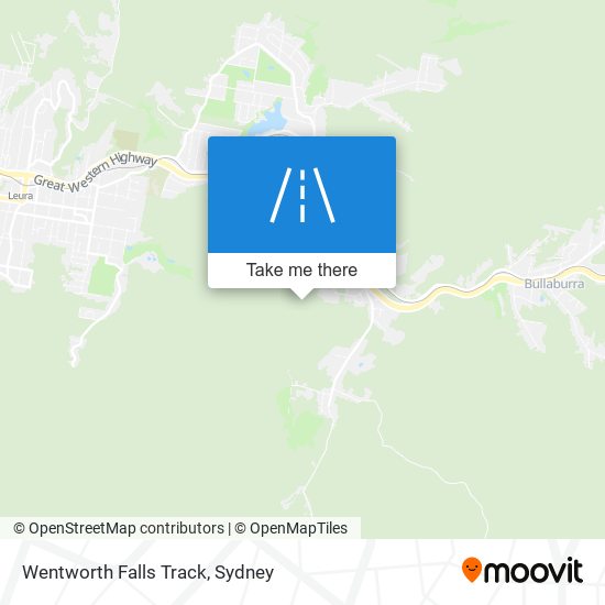 Mapa Wentworth Falls Track