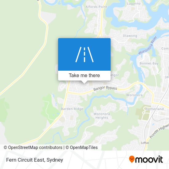 Fern Circuit East map