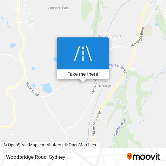 Woodbridge Road map