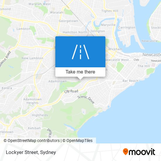 Mapa Lockyer Street