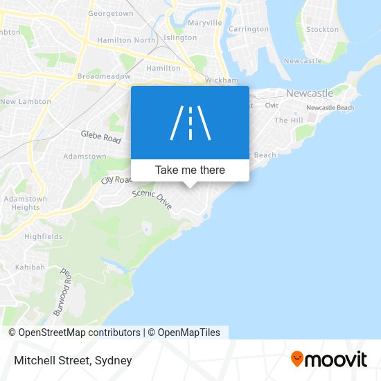 Mitchell Street map