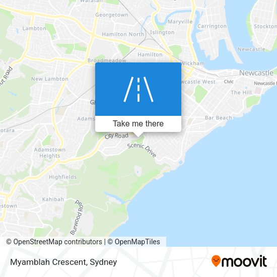 Myamblah Crescent map