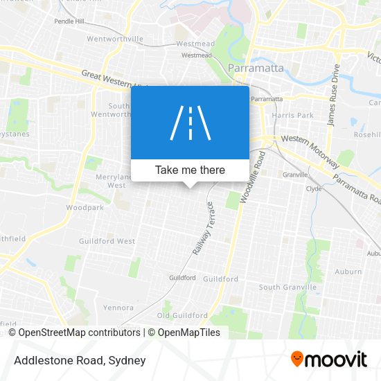 Addlestone Road map