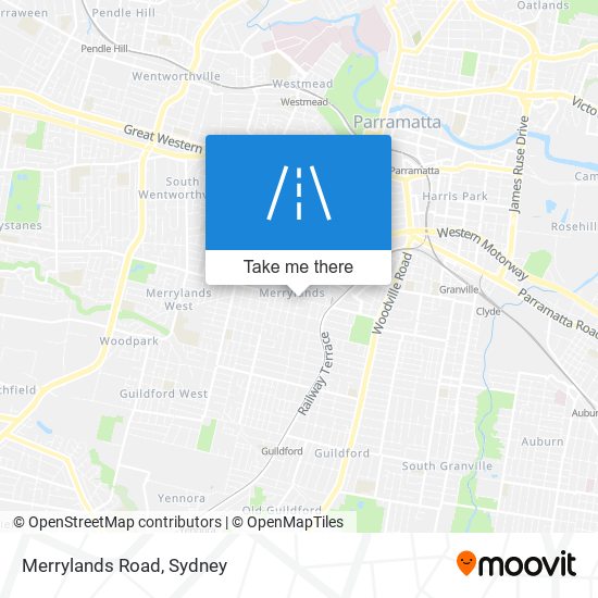 Merrylands Road map