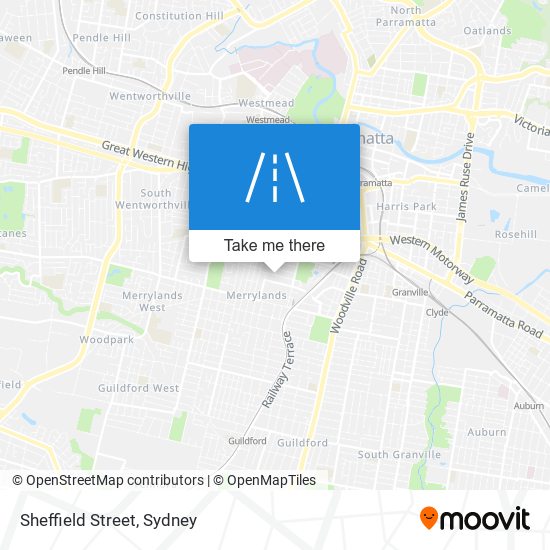 Sheffield Street map