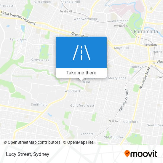 Mapa Lucy Street