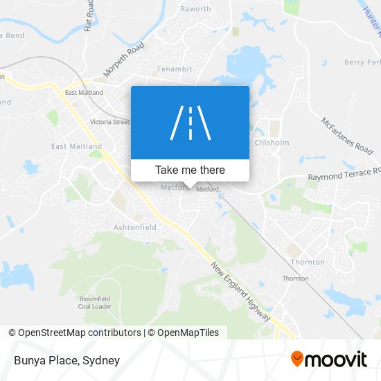 Bunya Place map