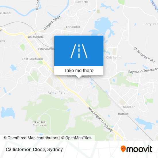 Callistemon Close map