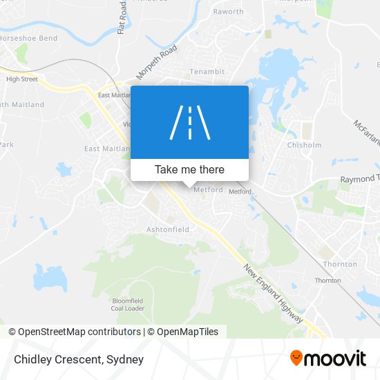 Chidley Crescent map