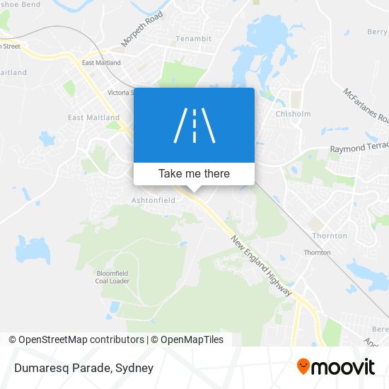 Mapa Dumaresq Parade