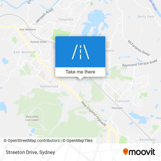 Mapa Streeton Drive