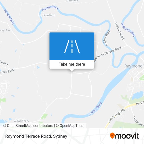 Raymond Terrace Road map