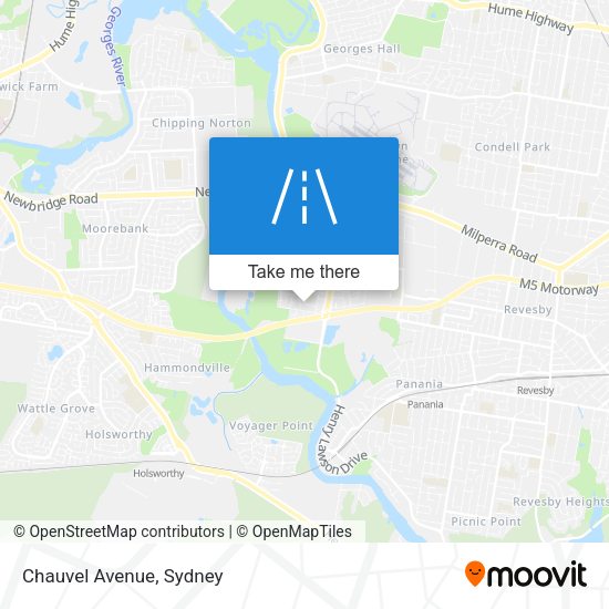 Chauvel Avenue map