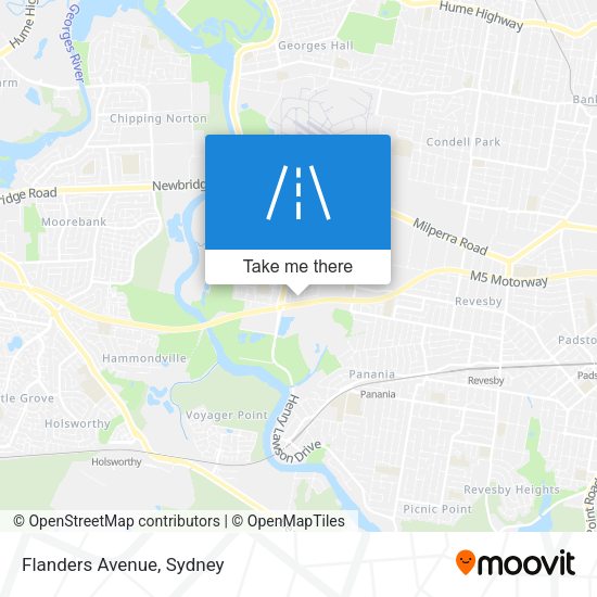 Flanders Avenue map