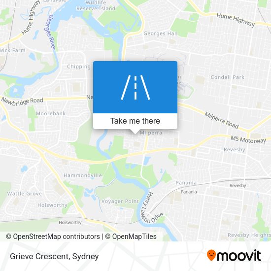 Grieve Crescent map