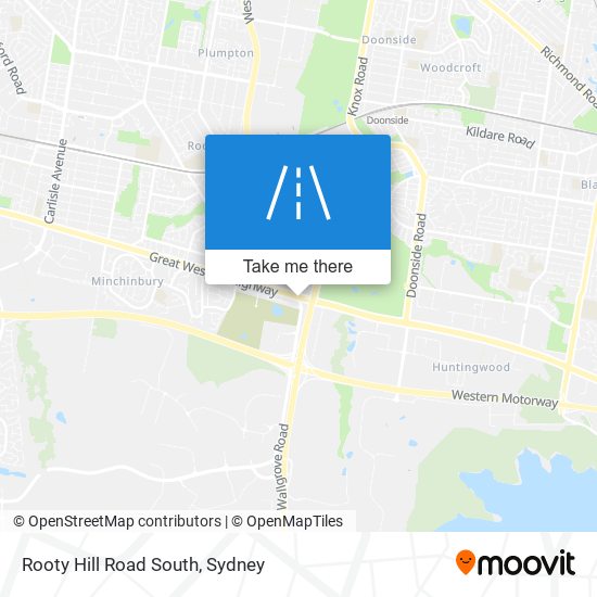 Rooty Hill Road South map