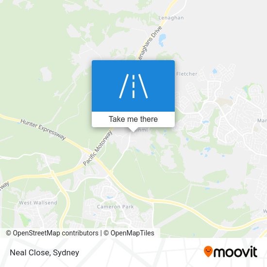 Neal Close map