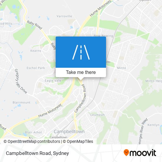 Mapa Campbelltown Road