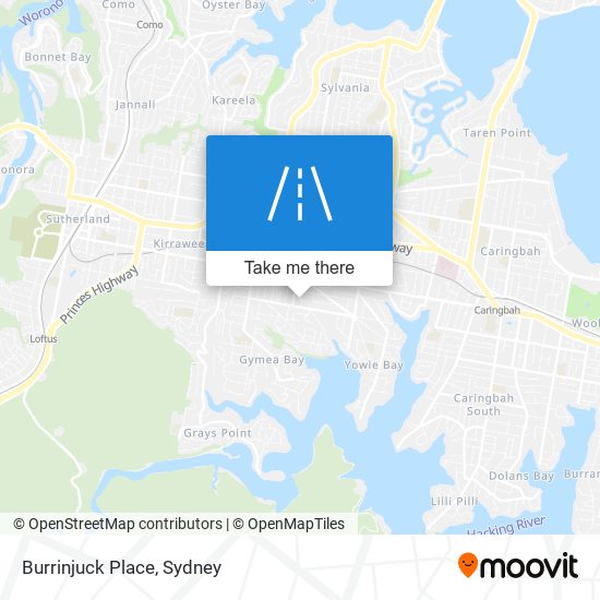 Mapa Burrinjuck Place