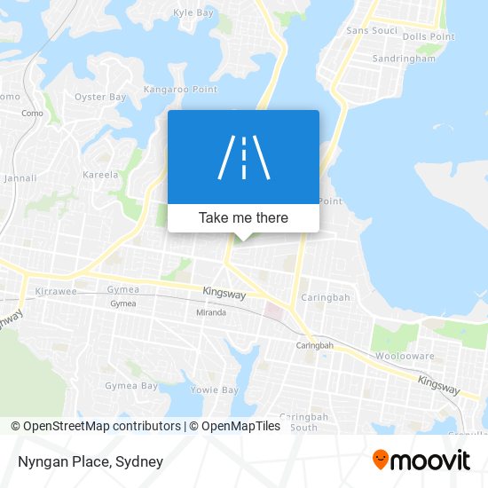 Nyngan Place map