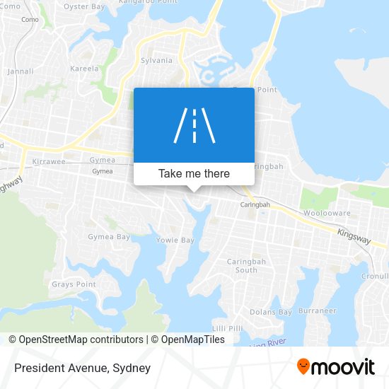 President Avenue map