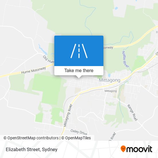 Mapa Elizabeth Street