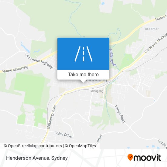 Mapa Henderson Avenue