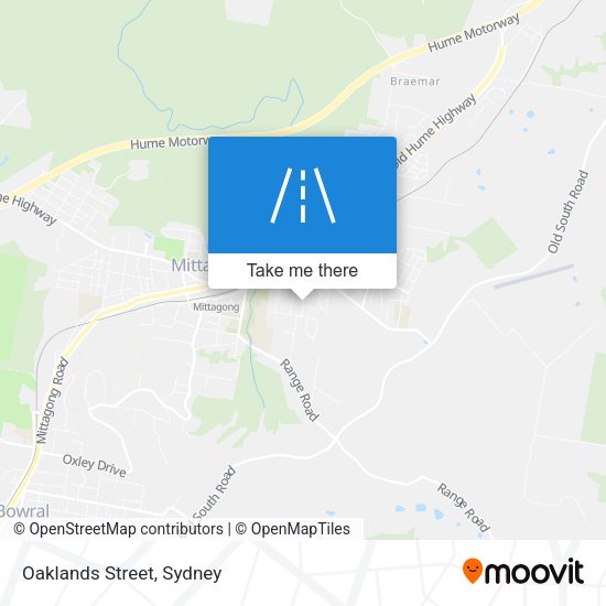 Oaklands Street map