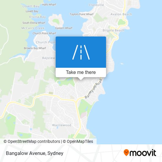 Bangalow Avenue map