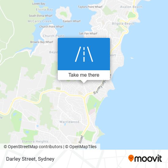 Darley Street map