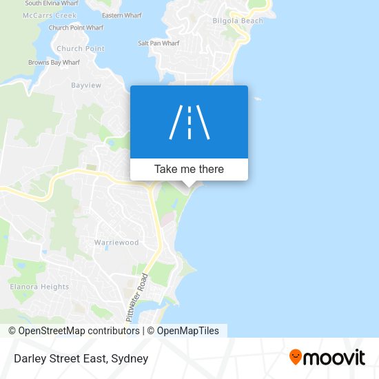 Darley Street East map