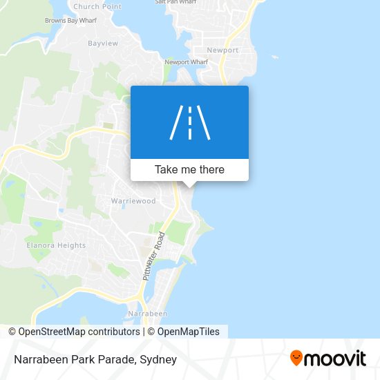 Narrabeen Park Parade map