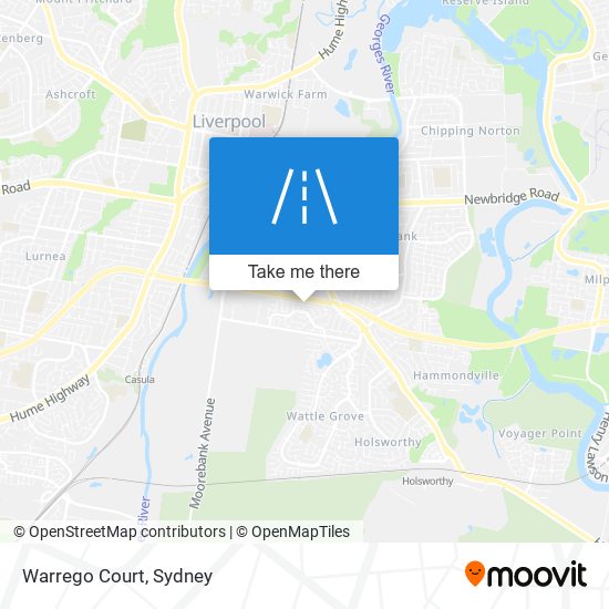 Warrego Court map