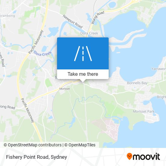 Fishery Point Road map