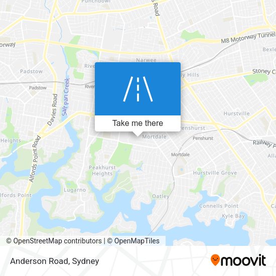 Anderson Road map