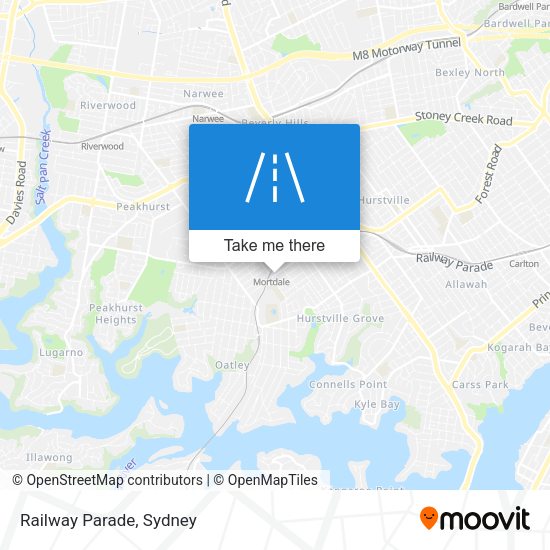 Railway Parade map