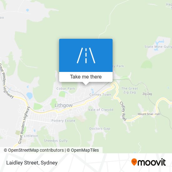 Mapa Laidley Street