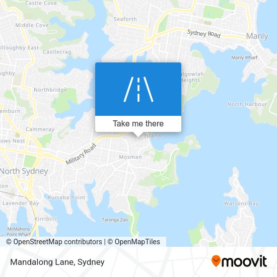 Mandalong Lane map