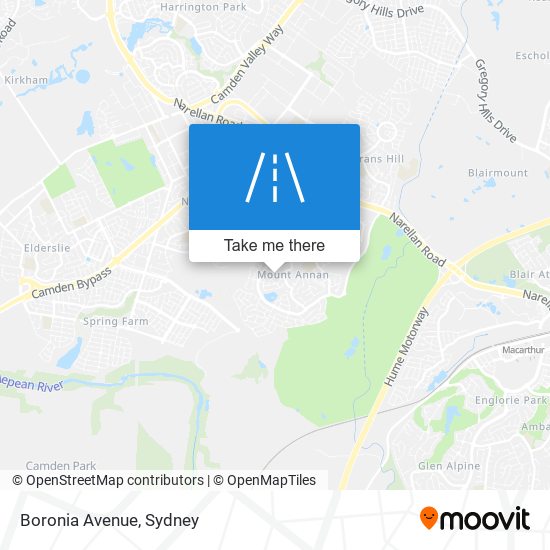 Boronia Avenue map