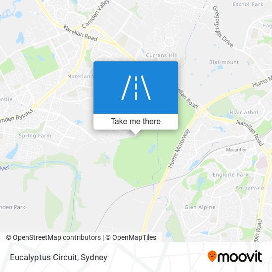 Mapa Eucalyptus Circuit