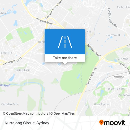 Mapa Kurrajong Circuit