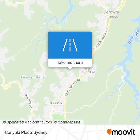 Banyula Place map