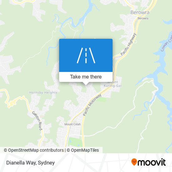 Dianella Way map