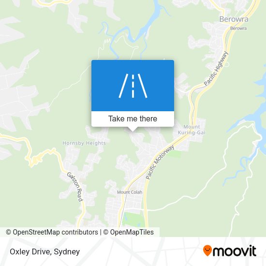 Oxley Drive map